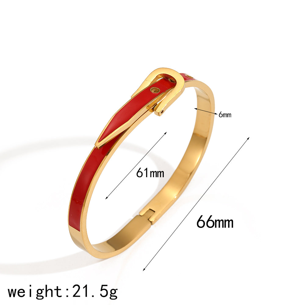 Strapped in Style Bangle