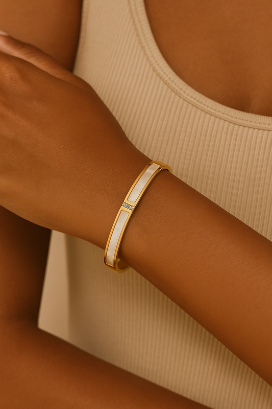 Ivory Glow Bangle