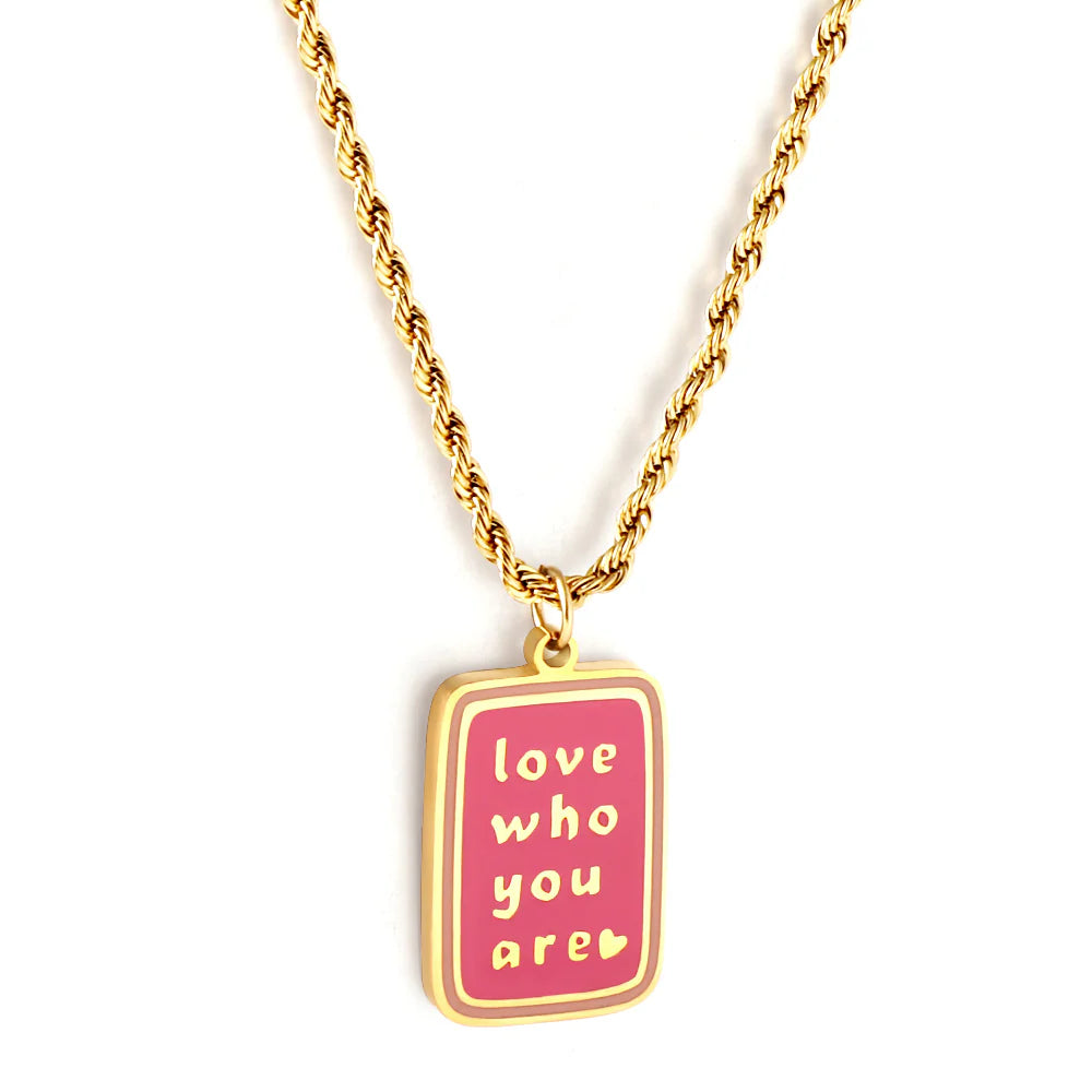 Love Who You Are Statement Necklace