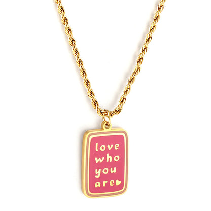 Love Who You Are Statement Necklace