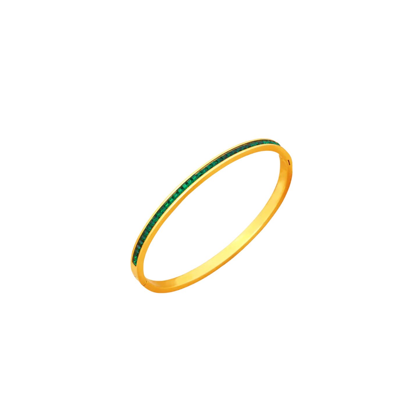 Emerald Line Bangle