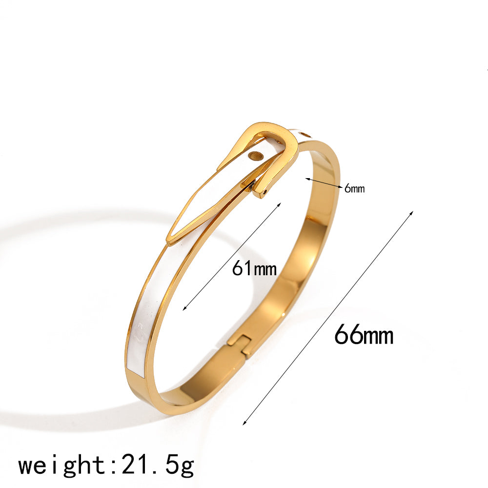 Strapped in Style Bangle