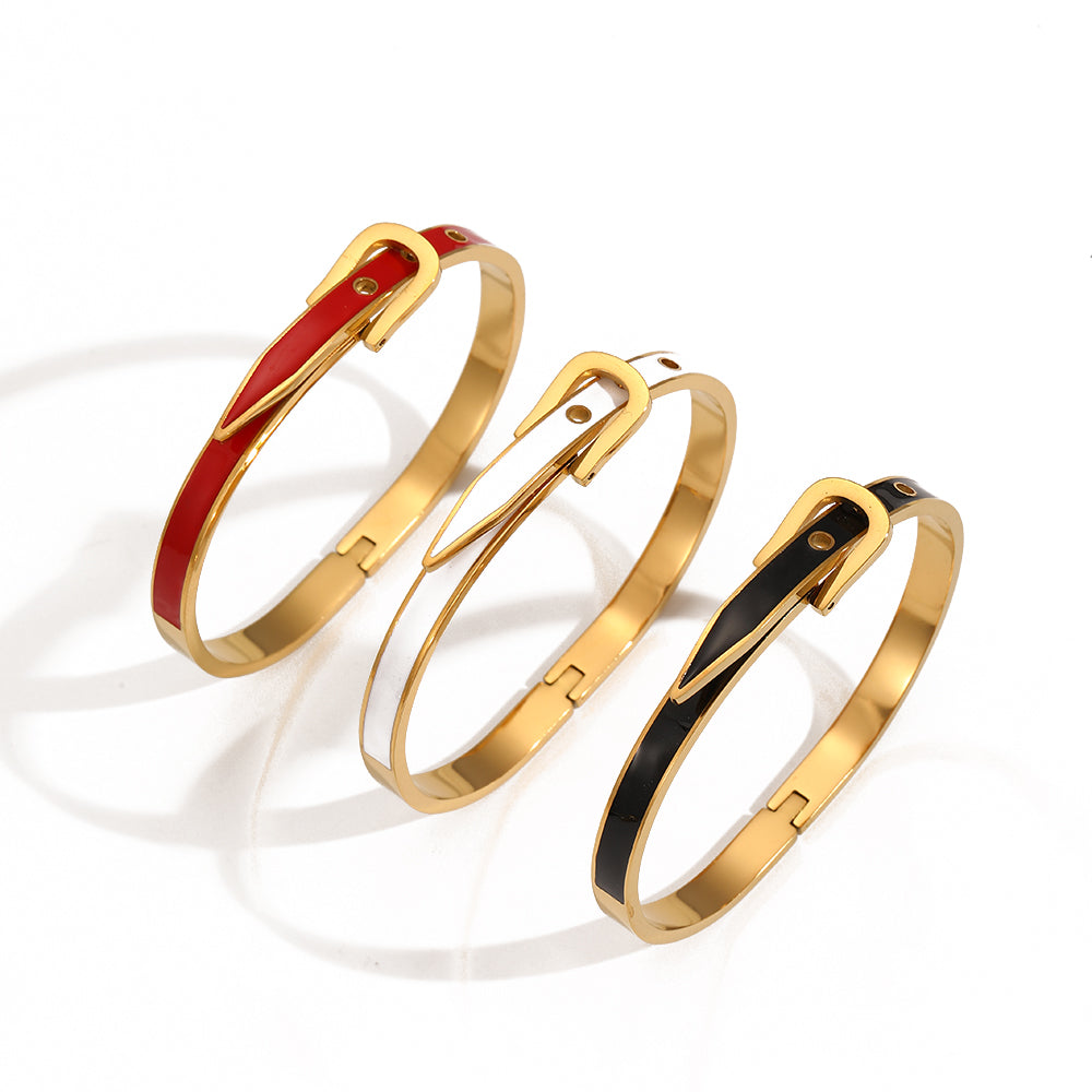 Strapped in Style Bangle