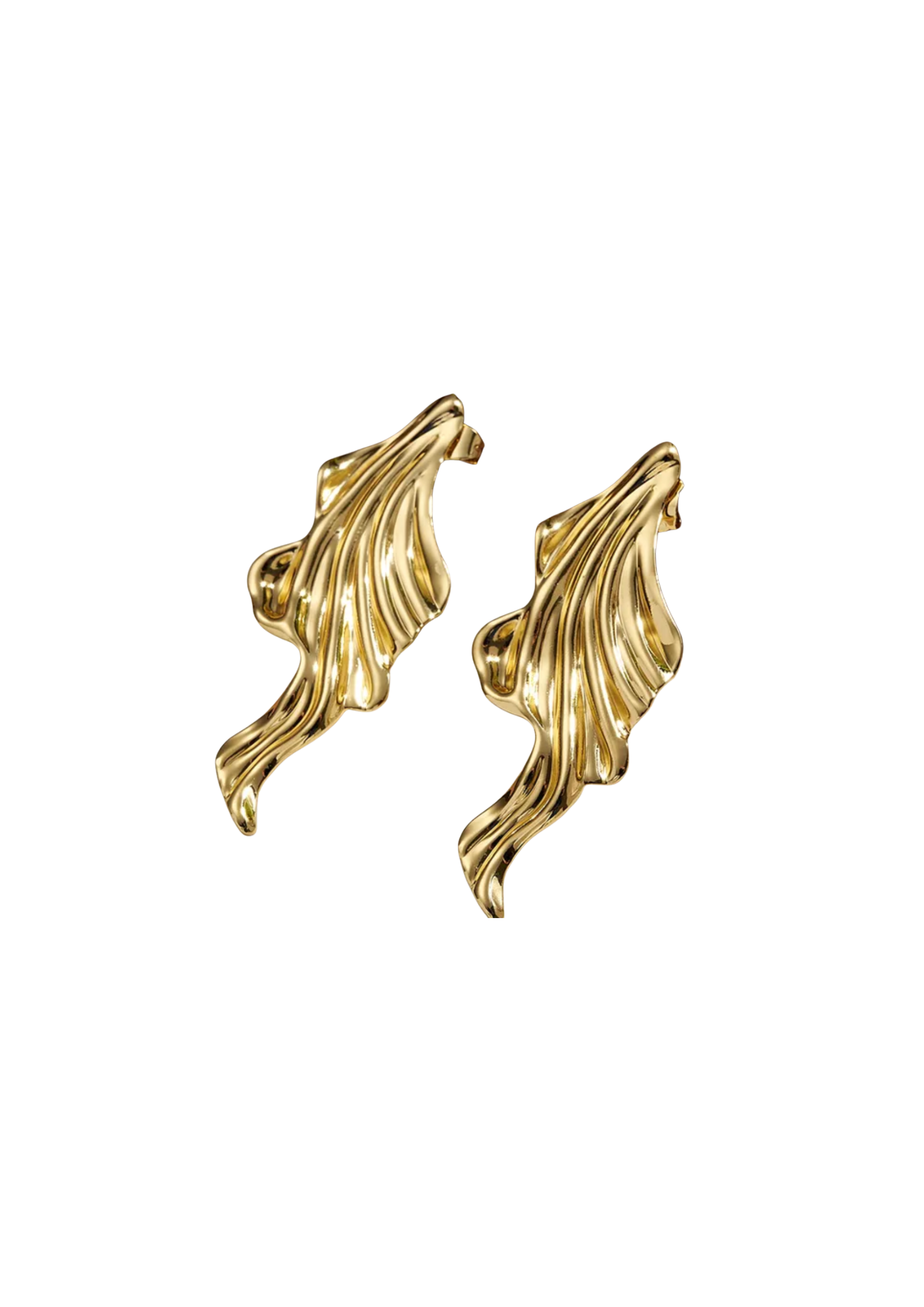 Golden Blizzard Earrings