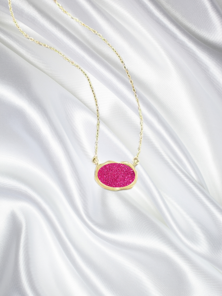 Druzy Drop Necklace